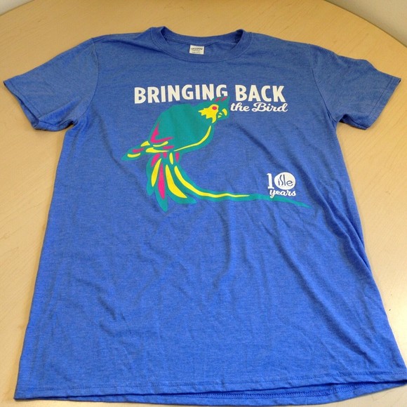 Isles Casino Florida 10 Year Tee Shirt Bringing Back the Bird Size Adult Medium - Picture 1 of 11
